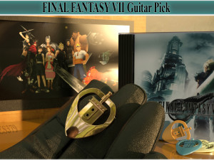 final fantasy vii guitar pick 3D Print Model
