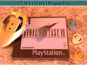 final fantasy vii guitar pick 3D Print Model