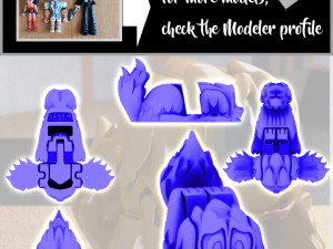 TRANSFORMABLE LUCKY PUPPY 3D 프린트 모델