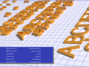 PRINTABLE ARIAL LETTERING Modello di stampa 3D