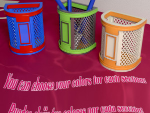 RECIPIENTE PARA ARMAR ESTILO REJILLA Modello di stampa 3D