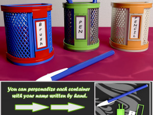 RECIPIENTE PARA ARMAR ESTILO REJILLA Modello di stampa 3D