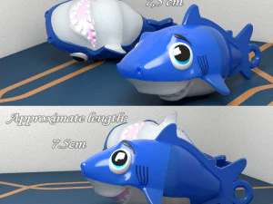 TIBURN AZUL PARA COLGAR 3D Print Model