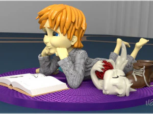 CHILDRENS READING 3D Print Model