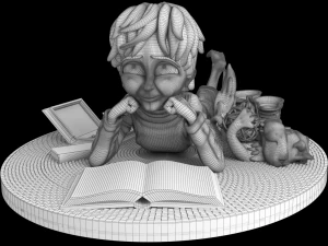 CHILDRENS READING 3D Print Model