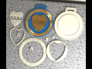 MEDALLA DE BOCA JUNIORS Modello di stampa 3D
