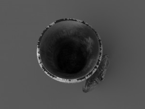trash can open low poly Modèle 3D