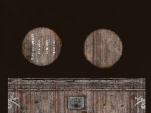 wooden barrellowpoly Modello 3D