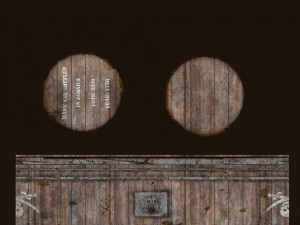 wooden barrellowpoly Modello 3D