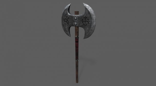 axe lowpoly 3Dモデル .c4d .max .obj .3ds .fbx .stl .blend 