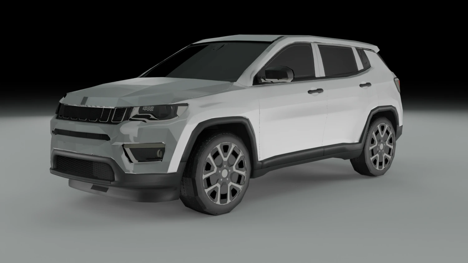 3D Low Poly - Jeep Compass model 3D Model .c4d .max .obj .3ds .fbx .stl .blend 