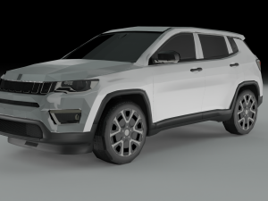 3D Low Poly - Jeep Compass model 3D Модель