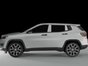 3D Low Poly - Jeep Compass model 3D Model