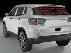 3D Low Poly - Jeep Compass model 3D Модель