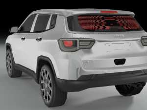 3D Low Poly - Jeep Compass model 3D Model