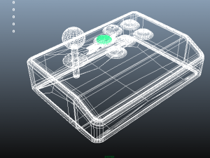 arcade stick Modelo 3D