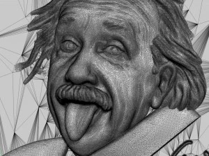 albert einstein pendant for fans 3D Print Model