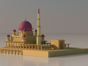 masjid putrajaya Model 3D