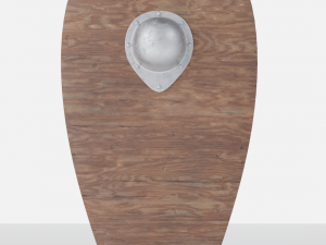 simple medeival kite shield 3D Модель