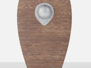 einfacher mittelalterlicher Drachenschild 3D Modell