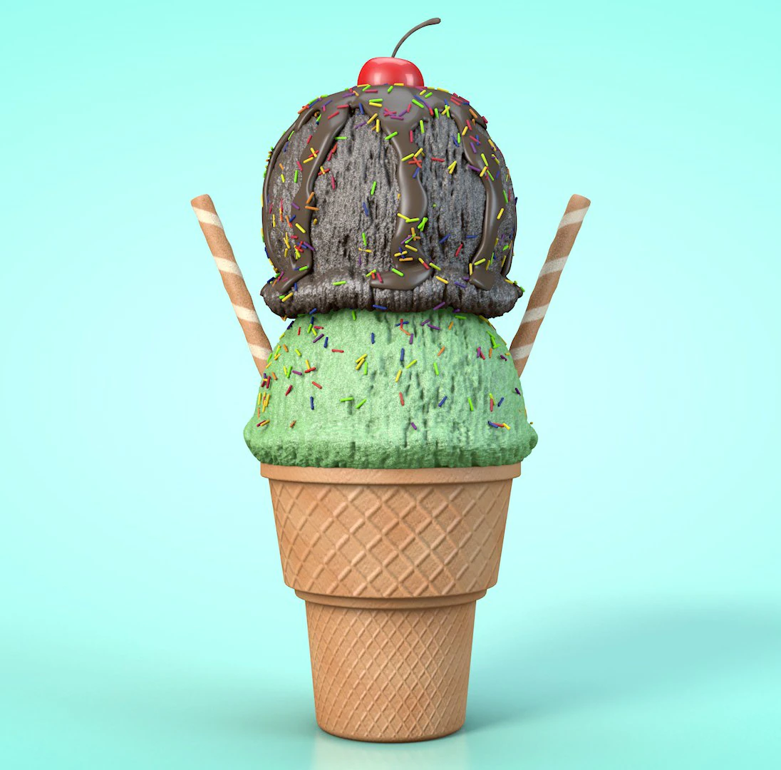 icecream 3D Model .c4d .max .obj .3ds .fbx .stl .blend