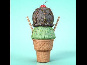 icecream Modèle 3D