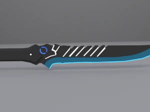 coltello psionico Modello 3D
