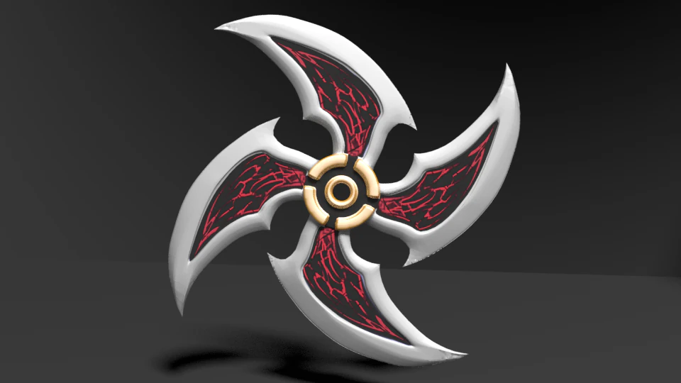 shuriken of the underworld 3D Model .c4d .max .obj .3ds .fbx .stl .blend 