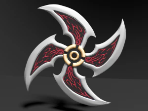 shuriken degli inferi Modello 3D