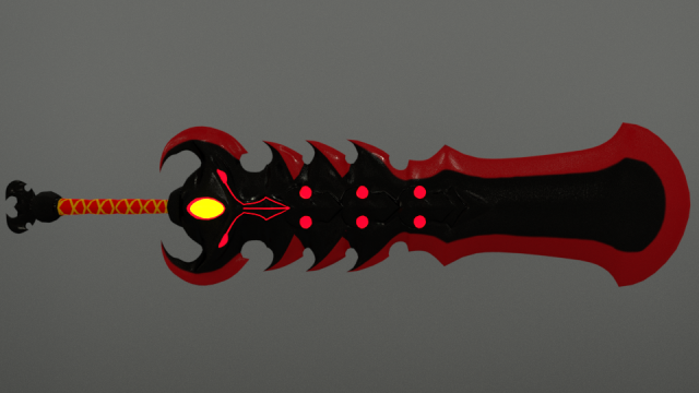 bloodsword of the raven 3D Model .c4d .max .obj .3ds .fbx .stl .blend 