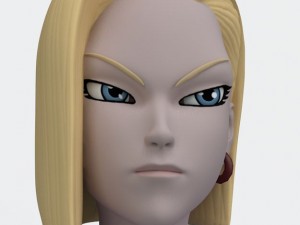 android 18 rigged Modelo 3D