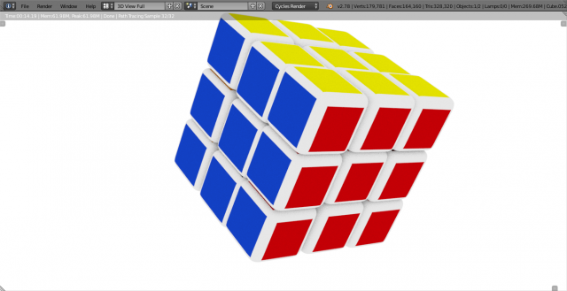 rubiks cube 3D Model .c4d .max .obj .3ds .fbx .stl .blend 