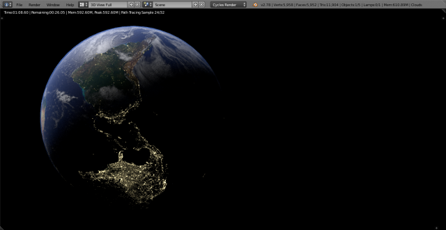 earth 3D Modell .c4d .max .obj .3ds .fbx .stl .blend