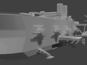 steampunk dreadnought 3D Model