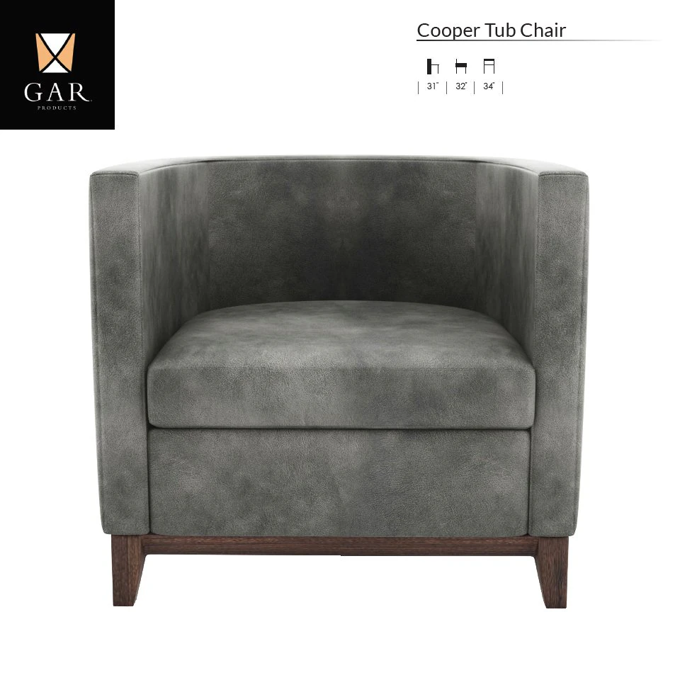 cooper tub chair 3D Model .c4d .max .obj .3ds .fbx .stl .blend 