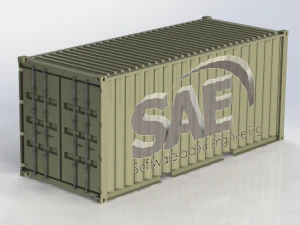 20ft standard shipping container 3D Model