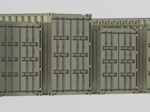20ft standard shipping container 3D Модель