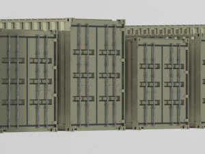 20-футовий кубічний транспортний контейнер 3D Модель