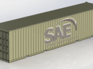 40ft cube shipping container Modelo 3D