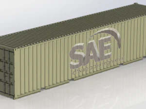 40ft high cube shipping container 3D Model