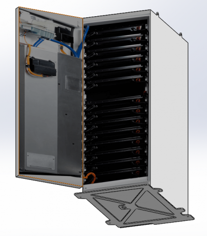 tesla battery pack Modelo 3D .c4d .max .obj .3ds .fbx .stl .blend 
