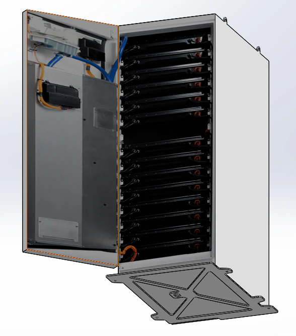 tesla battery pack 3D Model .c4d .max .obj .3ds .fbx .stl .blend 