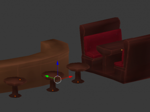 pub assets low poly Modèle 3D