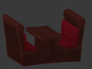 pub assets low poly 3D Model