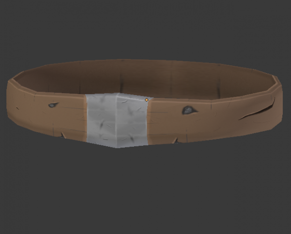leather belt low poly Model 3D .c4d .max .obj .3ds .fbx .stl .blend 