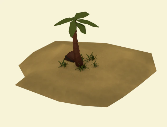 island low poly 3D Model .c4d .max .obj .3ds .fbx .stl .blend 