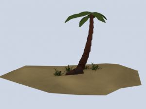 island low poly 3D Model