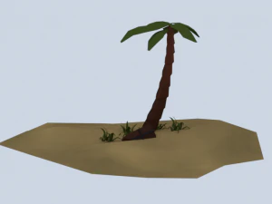 island low poly 3D Model