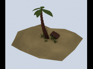 island low poly 3D Model