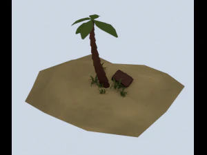 island low poly 3D Model